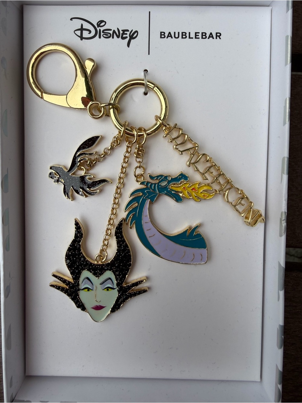 Brand New Disney X BaubleBar Maleficent Villains From Sleeping Beauty Keychain